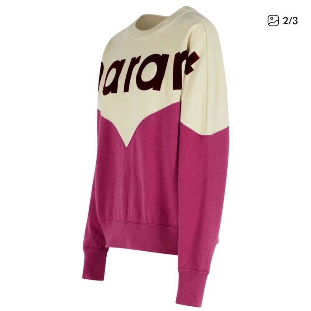 Isabel Etoile Marant HOUSTON two-tone logo sweatshirt - Size 34 EU